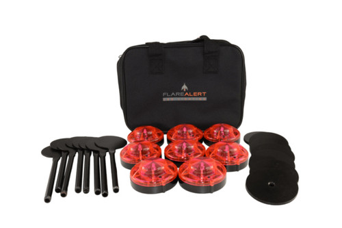 FLARE ALERT LED BEACON & ACCESSORY KIT (0.5 WATT) - 8 PACK