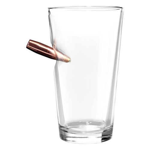 Last Man Standing - Pint Glass W/ Bullet