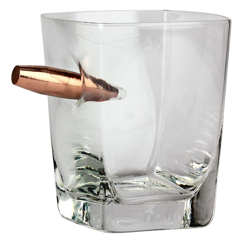 Last Man Standing - Whiskey Glass W/ Bullet