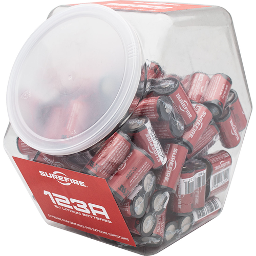 Surefire Shrink-wrapped 123a Lithium Batteries - 65 Pairs