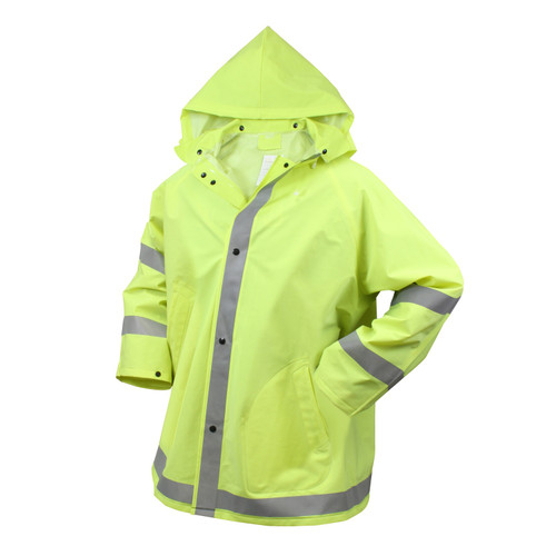 Rothco Safety Reflective Rain Jacket