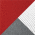 Red/ White/ Heather Grey