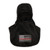 Majestic FORTEX particulate hood, black with Red Line Flag design