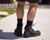 Redback Lynx Side-Zip Black Nubuck Lace-Up Work Boot – Composite Toe
