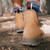 Redback Bobcat Mesa 6" Crazy Horse Tan Slip-On Work Boot – Soft Toe