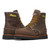 Thorogood 804-3676 1957 Series 6" Waterproof Moc Toe Steel Toe Boot Black Wedge - Crazy Horse