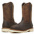 Thorogood 804-4331 Western Work 11" Steel Toe Square Toe Wellington - Crazy Horse/Pebble Brown