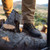 Thorogood 804-6201 American Heritage 6" Moc Toe Steel Toe Wedge Sole Work Boot - Black