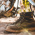 Thorogood 804-6201 American Heritage 6" Moc Toe Steel Toe Wedge Sole Work Boot - Black