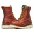 Thorogood 814-4364 American Heritage 8" Plain Toe Wedge Sole Soft Toe Work Boot - Tobacco