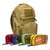 Lightning X Premium Tactical Medic Backpack with Modular Pouches & Hydration port - Tan
