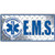 EMS Logo License Plate