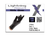 Lightning X EMS Black Nitrile Gloves - Large (Pack of 2)