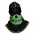 Majestic Fire - Fire Ink Skull W/High Vis Trim Black PAC F20 Hood