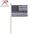 Rothco Thin Blue Line Stick Flag (4in x 6in)