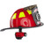 Firefighter Helmet Dual Flashlight Red XPP-5466R FORTEM