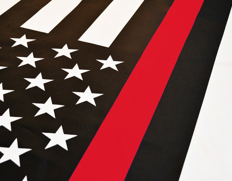 Thin Red Line American flag