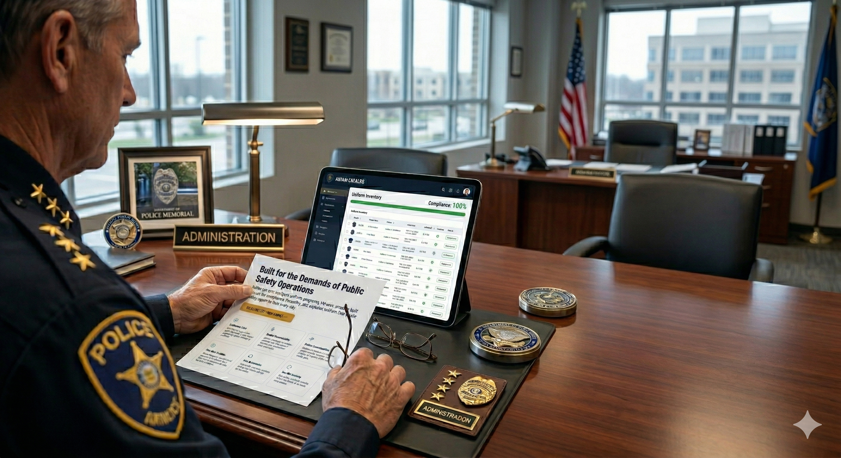 Public safety officers in uniform