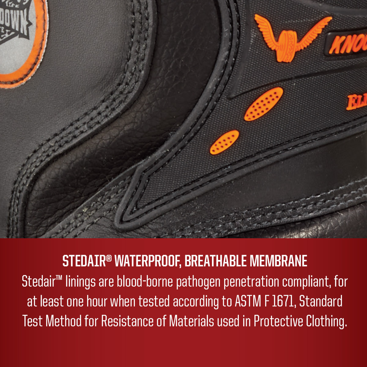 LION by Thorogood Leather Firefighting Bunker 14 Inch NFPA Waterproof