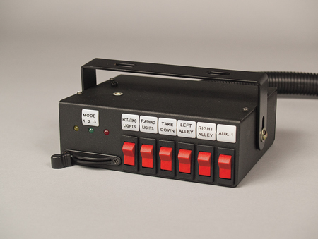 Oluce Serie Flash ランプ Sound Off Signal 600 Series Police, Fire, EMS Switch Box