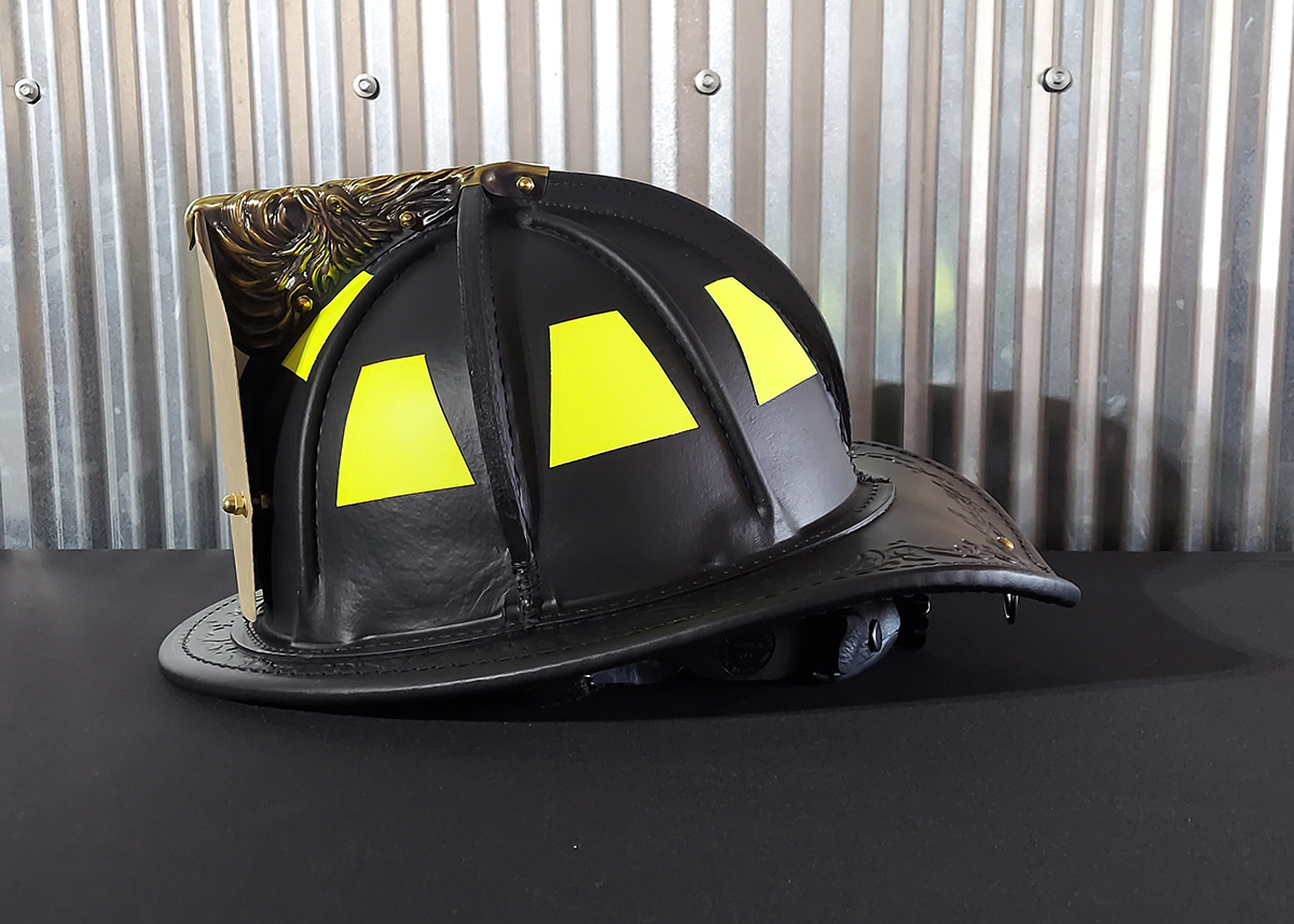 Phenix NFPA Traditional Leather Helmet for Lexington, KY Fire Dept