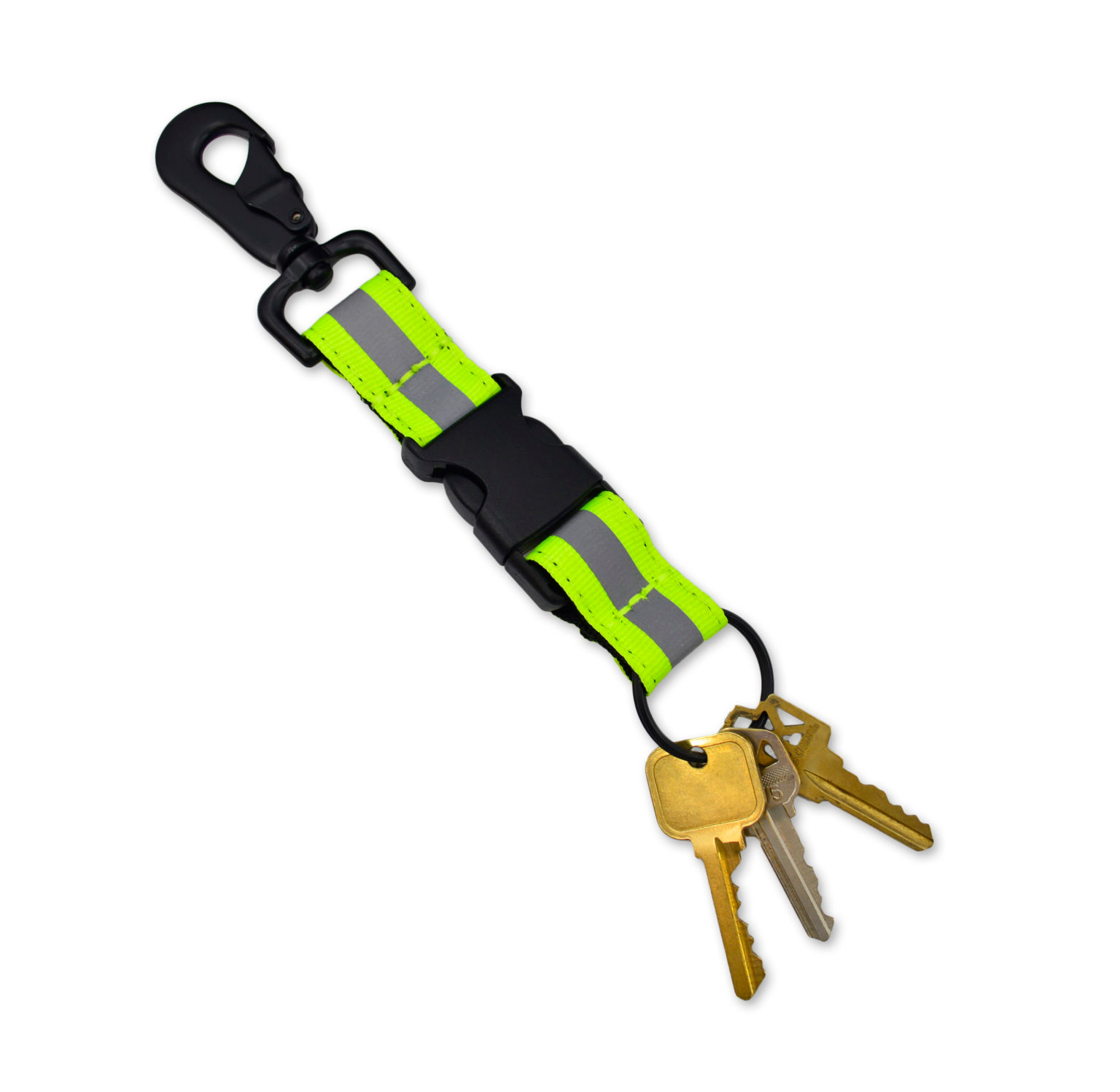 Firefighter Quick Release Key Chain w/ Reflective Trim LXFKC-ADJ