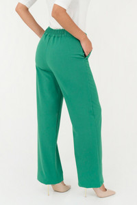 Pantalon Palazzo Pretina Plana Delantera