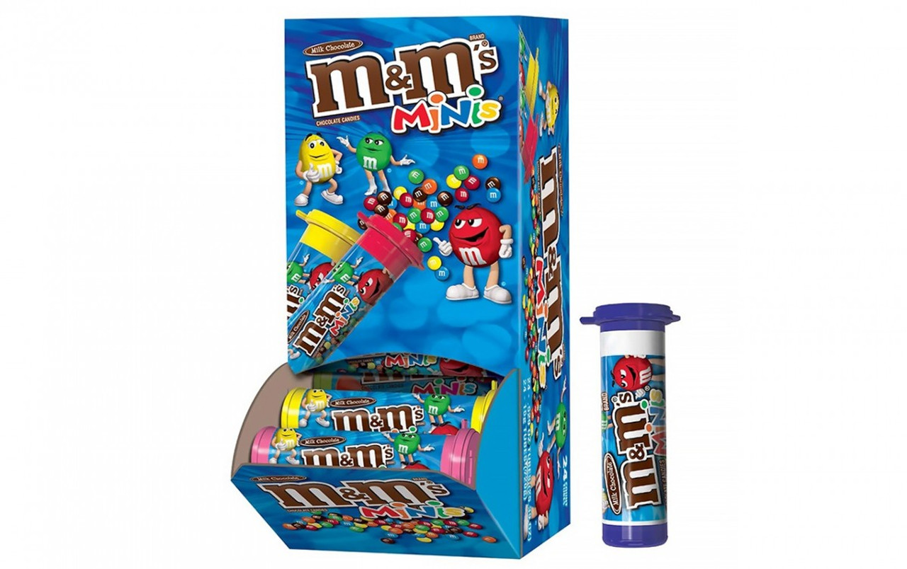 M&Ms Plain Chocolate Candy - King Size, 24-Count