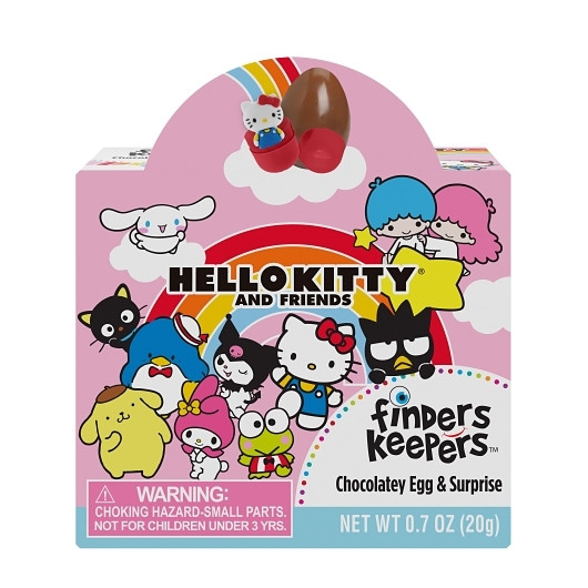 Finders Keepers Hello Kitty Chocolate Egg w/Toy .7 Ounce 6 Count