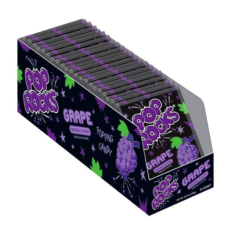 Pop Rocks Grape 0.33 Ounce 24 Count - Mad Al Candy