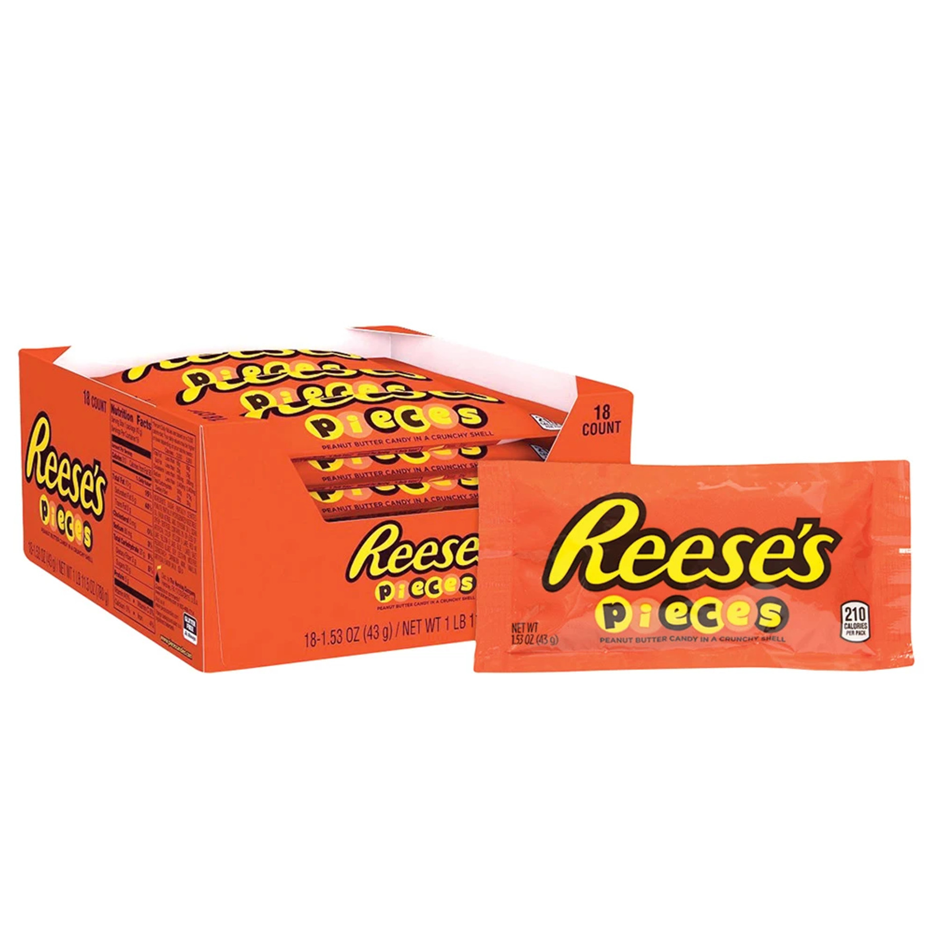 Reese's Pieces Count Good 1.53 Ounce 18 Count - Mad Al Candy