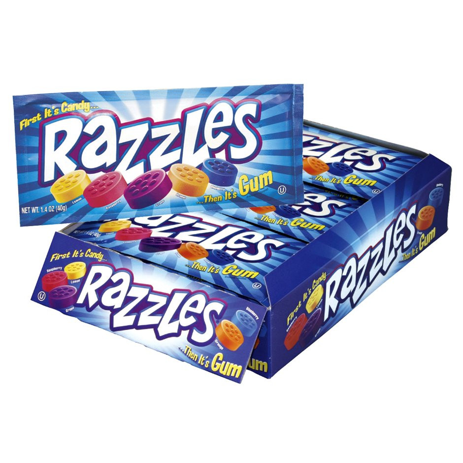 Razzles Berry Mix 1.4 Ounce 24 Count Mad Al Candy