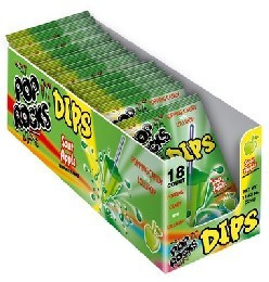 Pop Rocks Dips Sour Apple 0.63 Ounce 18 Count - Mad Al Candy