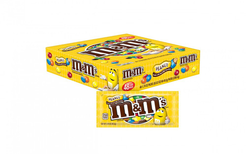 M&M Peanut King Size 3.27 Ounce 24 Count - Mad Al Candy