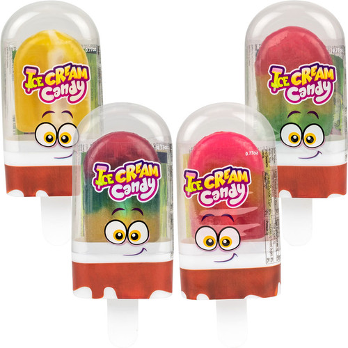 Raindrops Ice Cream Candy Pop 0.88 Ounce 12 Count