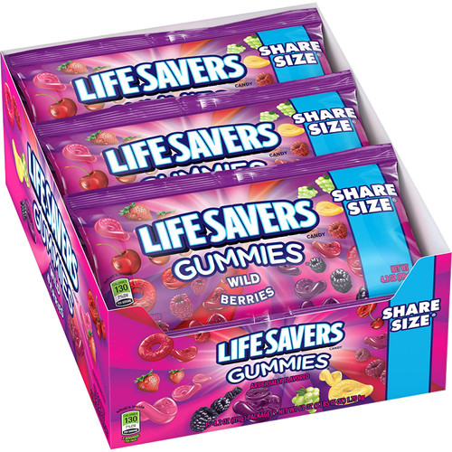 Life Savers Gummies Wild Berry King Size 4.2 Ounce 15 Count