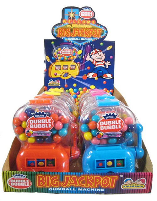 Dubble Bubble Big Jackpot Gum Dispenser 1.41 Ounce 12 Count