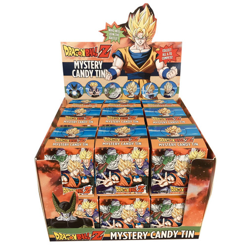 Dragon Ball Z Mystery Candy Tin Blind Box 0.7 Ounce 18 Count