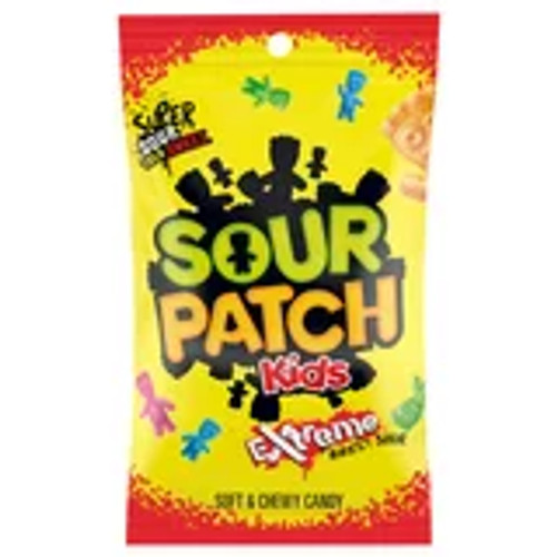 Sour Patch Kids Extreme 7.2 Ounce 12 Count Peg Bag