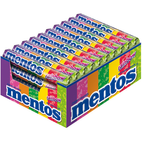 Mentos Rolls Rainbow 1.32 Ounce 15 Count