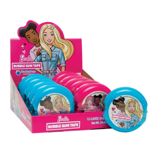 Barbie Bubble Gum Tape 2.05 Ounce 12 Count