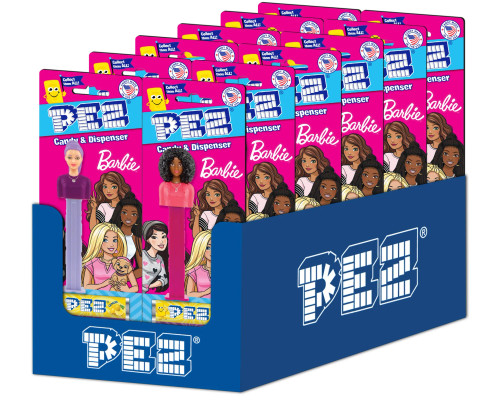 PEZ Barbie Assortment Blister Card 0.87 Ounce 12 Count