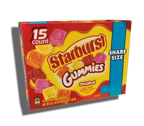 Starburst Gummies Original King Size 3 Ounce 15 Count