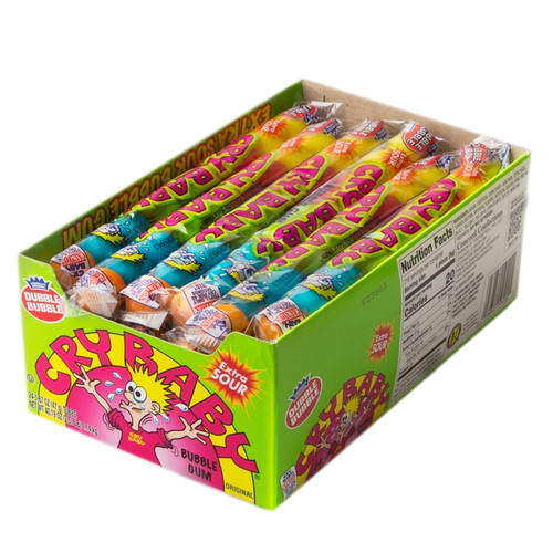 Cry Baby Extra Sour 9-Ball Tube 24 Count