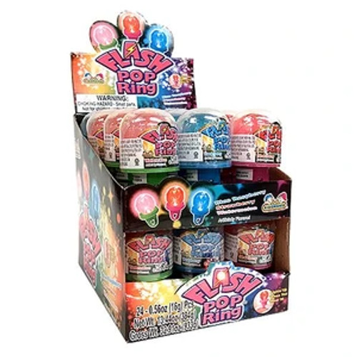 Flash Pop Lollipop Rings 0.56 Ounces 24 Count