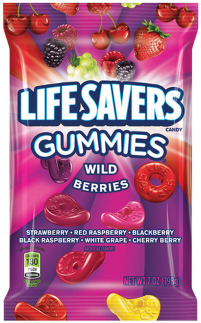Life Savers Gummies Wild Berry 7 Ounce 12 Count Peg Bag