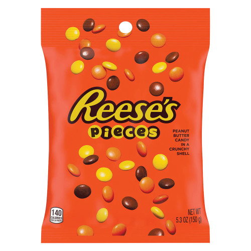 Reese's Pieces 5.3 Ounce 12 Count Peg Bag