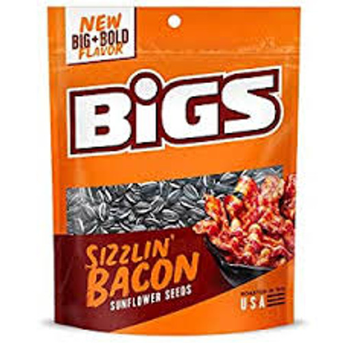 Sunflower Seeds Bigs Bacon 5.35 Ounce 12 Count Peg Bag