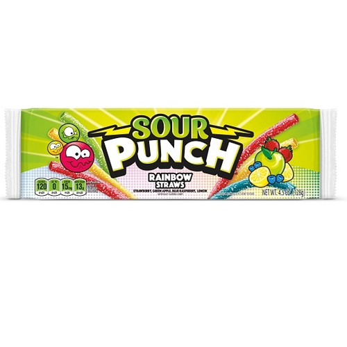 Sour Punch Straws Rainbow 24 Count Theatre Box