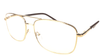 Large Square Aviators In Gold